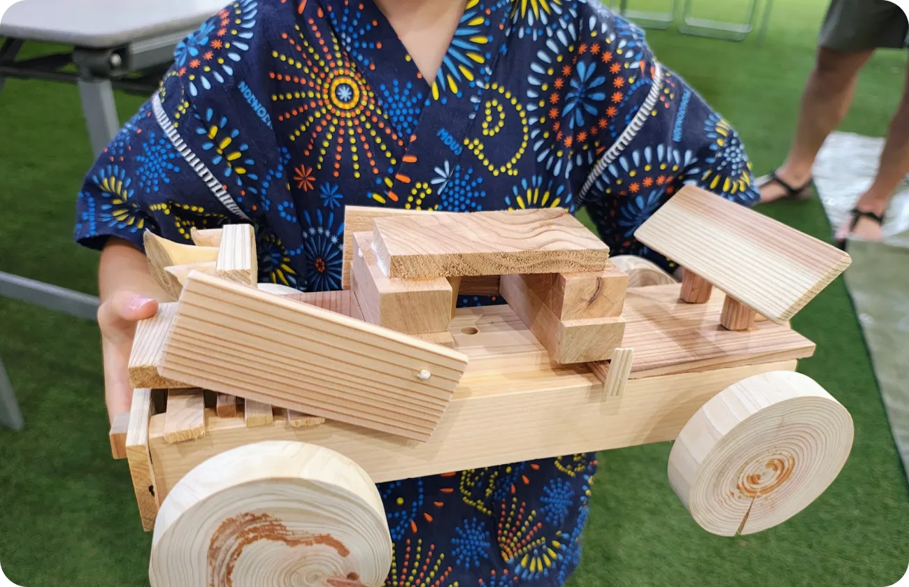 木工ワークショップ体験写真