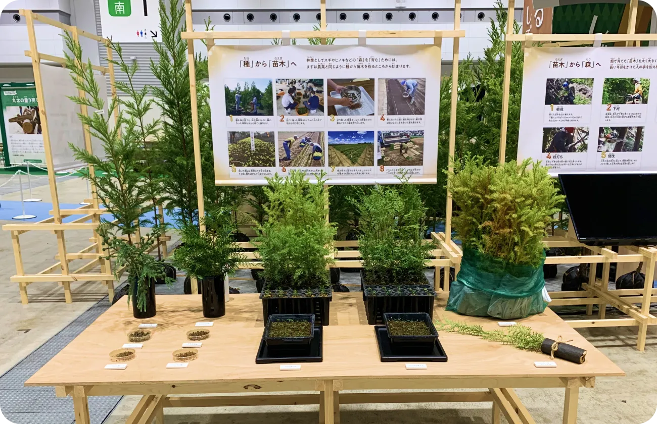 林業紹介ブース展示写真